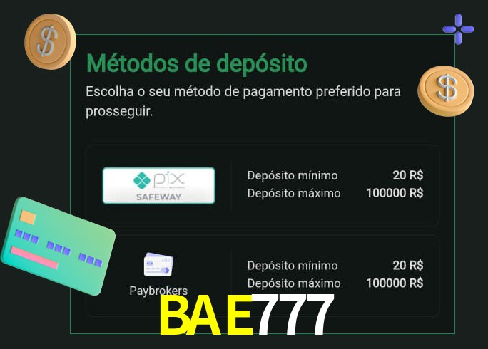 O cassino BAE777bet oferece uma grande variedade de métodos de pagamento